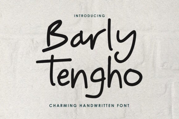 Barly Tengho: A Charming Script Handwritten Font for Editorial Design