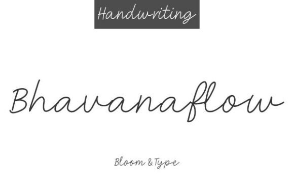 Bhavanaflow: A Handcrafted Font for Elegant Web Design