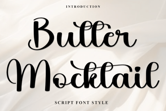 Butter Mocktail: A Soft, Eye-Catching Font for Elegant Design