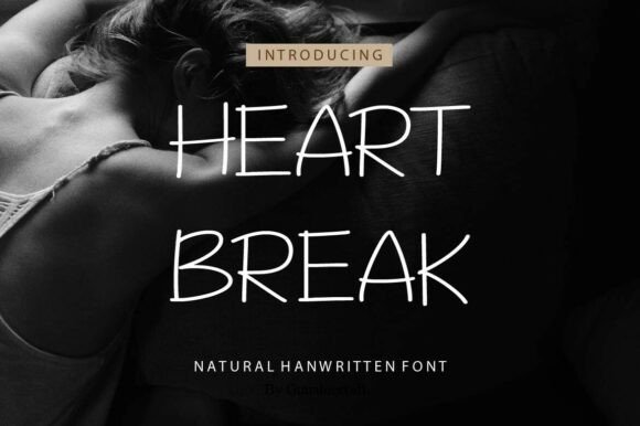 Discover Hearbreak: A Playful Script Handwritten Font for Marketers