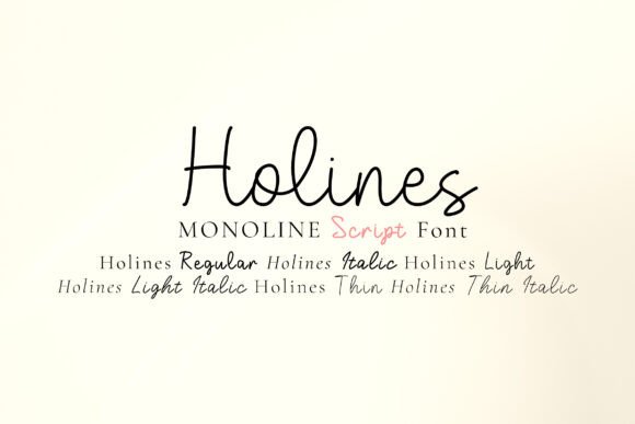 Discover the Charm of Holines: A Versatile Handwritten Font