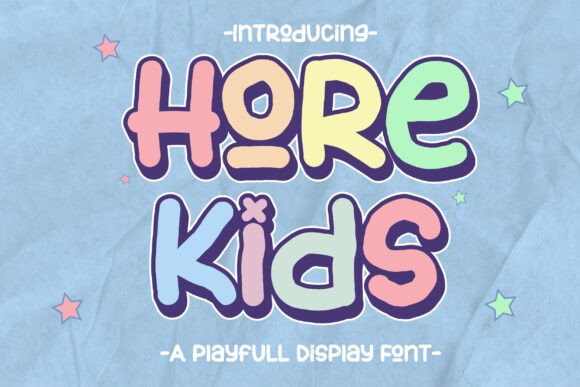 Discover the Charm of Hore Kids Font