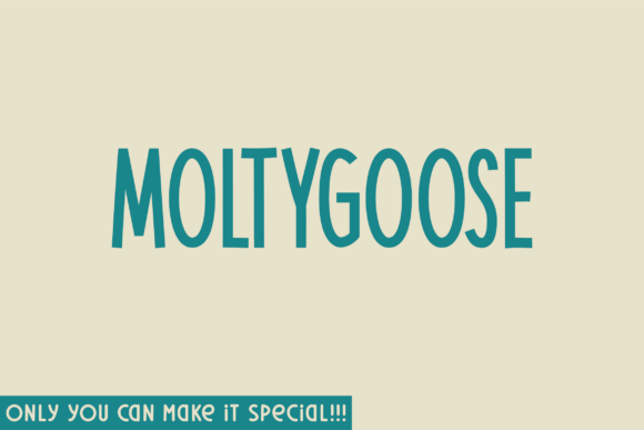 Discover the Charm of Moltygoose: A Unique Handwritten Font