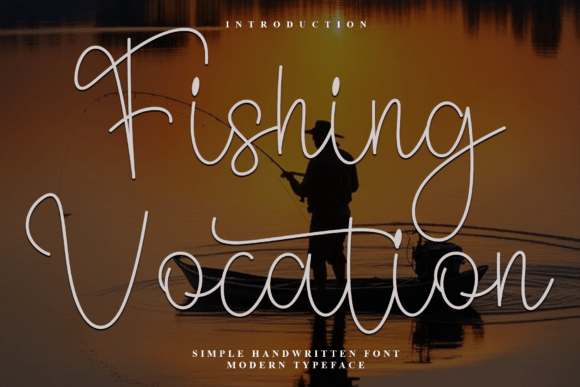 Discover the Elegance of Fishing Vocation Font