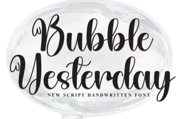 Enhance Your Web Design with Bubble Yesterday Font