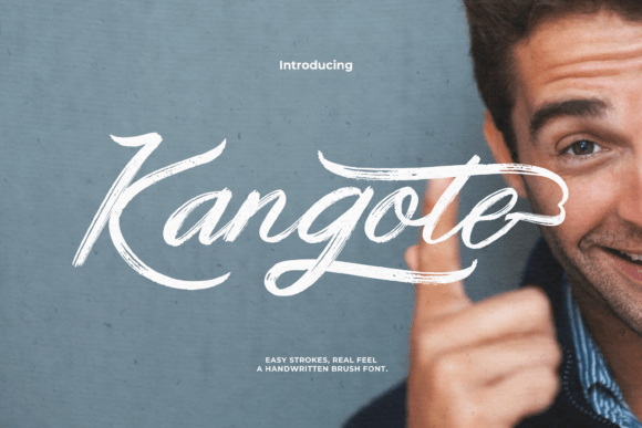 Exploring Kangote: A Textured Brush Font for Editorial Design