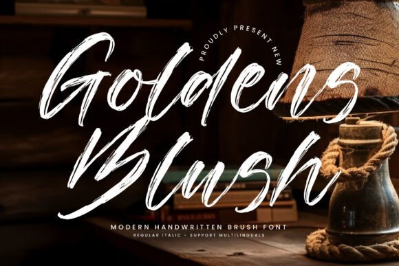 Goldensblush Regular: A Modern Handwritten Font for Elegant Branding