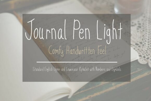 Journal Pen Light: A Handwritten Font for Crafters