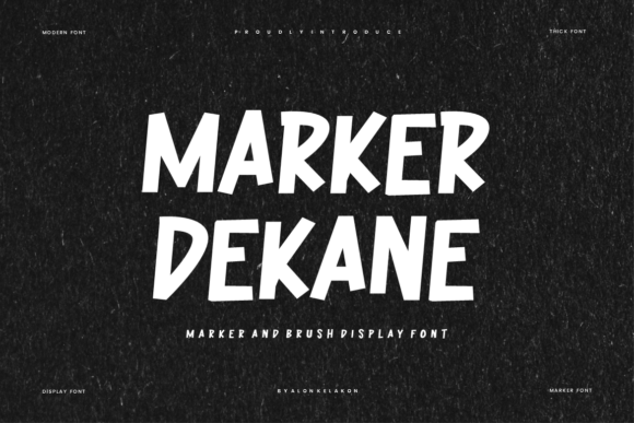 Marker Dekane: A Sweet and Friendly Handwritten Font