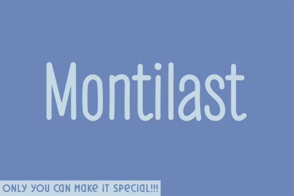 Montilast: A Unique Handwritten Font for Crafters and Designers