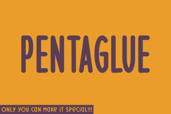 Pentaglue: A Unique Handwritten Font for Editorial Design