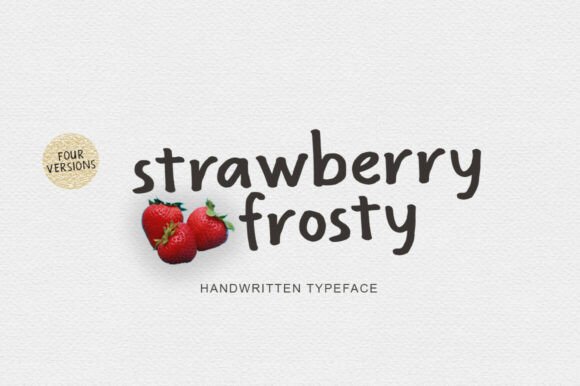 Strawberry Frosty: The Perfect Handwritten Font for Creative Makers