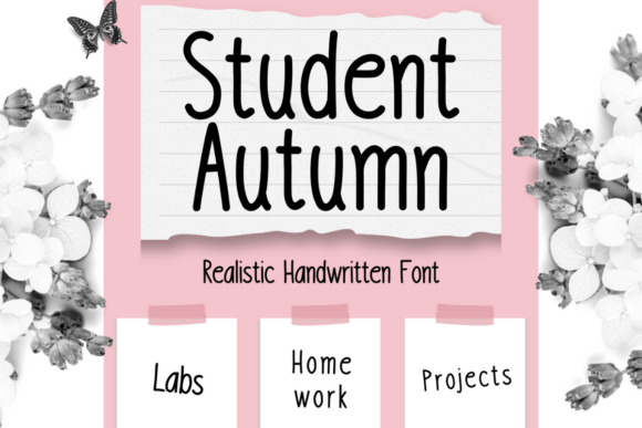 Student Autumn: The Perfect Handwritten Font for Creative Makers