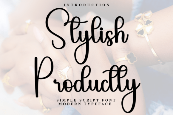 Stylish Productly: A Versatile Script Handwritten Font for Modern Campaigns