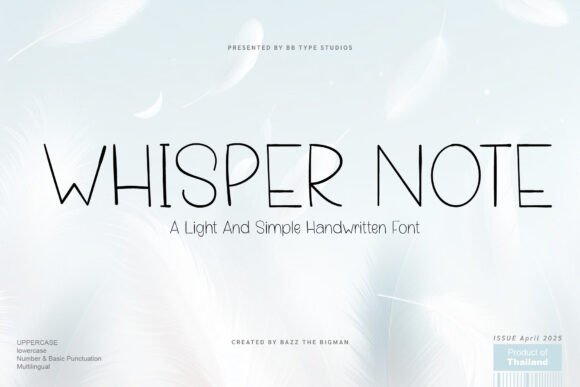 Whisper Note: A Versatile Script Handwritten Font for Marketers